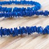 BlueRica Dark Blue Puka Shell Chips Necklace & Anklet Set