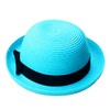 STOBOK Foldable Hat Dome Cap Bowknot Hat Roll-up Hat Beach
