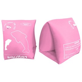 POPETPOP 2Pcs Inflatable Swimming Arm Floating Band Large Pink Safety Sleeves for Boy Girl Comfortable to Swim Attractive Floaties for Boys and Girls