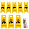 Cat and Dog Vomit Caution Sign 6 Pack Funny Pet