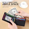RUNBOX Slim Wallet for Men Minimalist Leather Bifold RFID Blocking