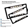 Cute Cat License Plate Frame 2 Pack Accessories Cars Decor