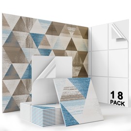 BUBOS 18 Pack Art Acoustic Panels,Self adhesive Sound Proof Foam Panels Soundproof Wall Panels,12''x12''x0.4" Acoustic Wall Panels,Decorative Sound Absorbing Panels for Home & Office，Infinite Loop