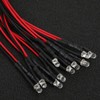 50Pcs LED Lights Emitting Diodes Pre Wired Prewired Round Head