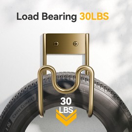 Josmimic Bronze Metal Garden Hose Holder - Wall Mounted Heavy Duty Hose Hanger for Water Hose Extension Cords Vacuum Hose