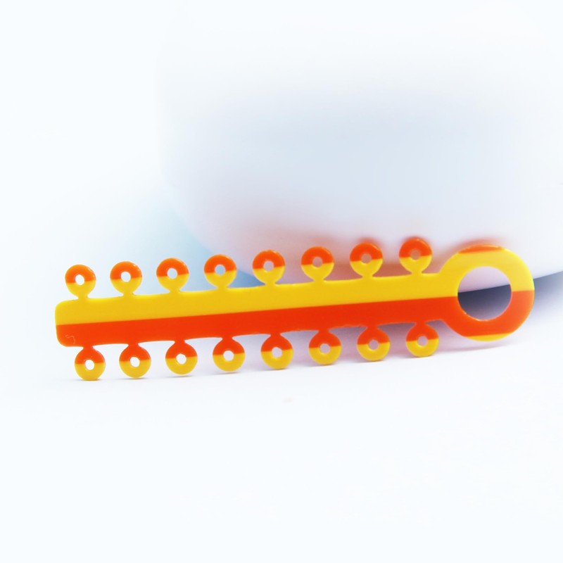 Two Tone Splicing Design Orthodontic Ligature Ties for Braces Rubber