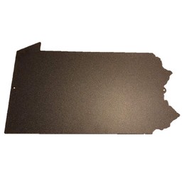 Roeda Brighten Your Life 6PA40001K Pennsylvania Magnetic Memo Board 10x18 Black Made in The USA