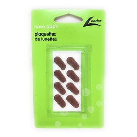 Generic Leader Nose Pads Temple Eyewear Repair Comfort Self-Stick Foam Large 16mm, One Pack of 8 Pads, Brown, Peach