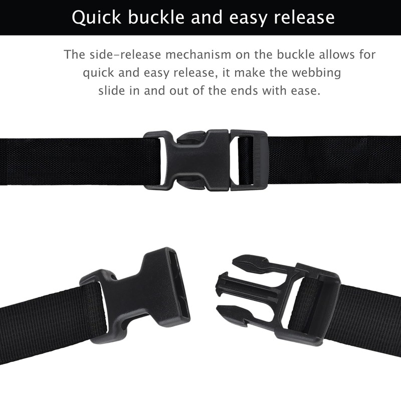 Qavctw 2x 1'' Buckle Quick Side Release Buckle for Tactical