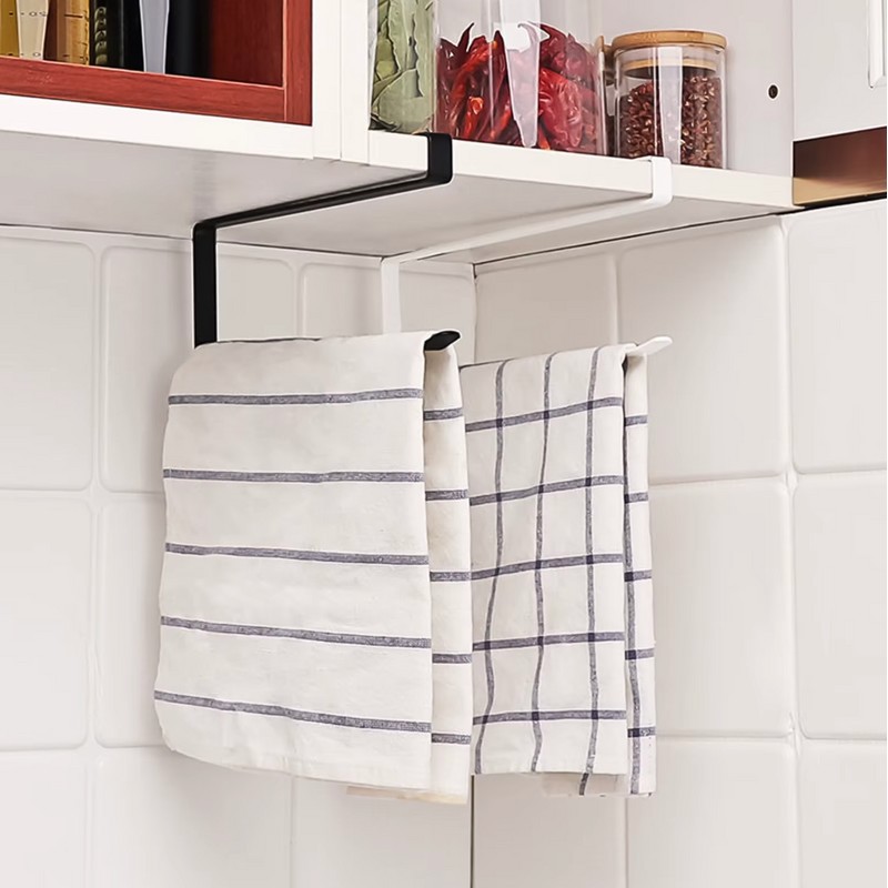 Under Cabinet Paper Towel Holder - Punch-Free Hanging Tissue Roll