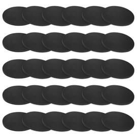 M METERXITY 30-Pack Rubber Solid Discs Washers, 50mm OD x 3mm Thickness Anti-Vibration Noise-Reducing Rubber Spacer Pads Gasket Bushings for HVAC/Washing Machines/Furniture/DIY Gasket Craft