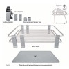 VENETIO Deluxe Aluminum Dish Drying Rack 2 Tiers with Removable