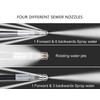 Sewer Rotating Button Jetter Nozzle, Stainless Steel Cleaning Tool Fixed