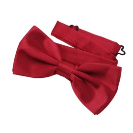 DonDon classy bow tie pre tied and adjustable Dark Red