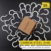JEGONFRI 30 Pack Ceiling Hooks, 2 Inch Vinyl Coated Screw-in