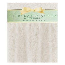 Newbridge Beige Napa Leaf Solid Color Vinyl Flannel Backed Tablecloth, Hotel Quality Indoor/Outdoor Patio, Kitchen, BBQ, Dining Room Vinyl Tablecloth, 60” x 102” Oblong/Rectangle