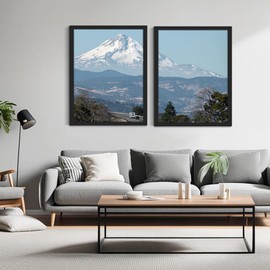 Fisnish 24x36 Poster Frame Black, Poster Frames 24 x 36 inches or 24x36 Picture Frames with HD Plexiglass Durable and Scratch-proof for Horizontal or Vertical Wall Mounting, 1 Pack