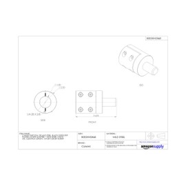 Climax Metals Step Down Adapter, Clamp On, Bore 1 in