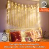 HXWEIYE 300LED Fairy Curtain Lights Warm White, 3mx3m USB Powered