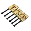6Pcs Electric Guitar Bridge Saddle Double Locking Tremolo Metal Roller