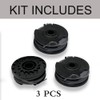 String Trimmer Replacement Spool Line,3 PCS Strimmer Spool Compatible with