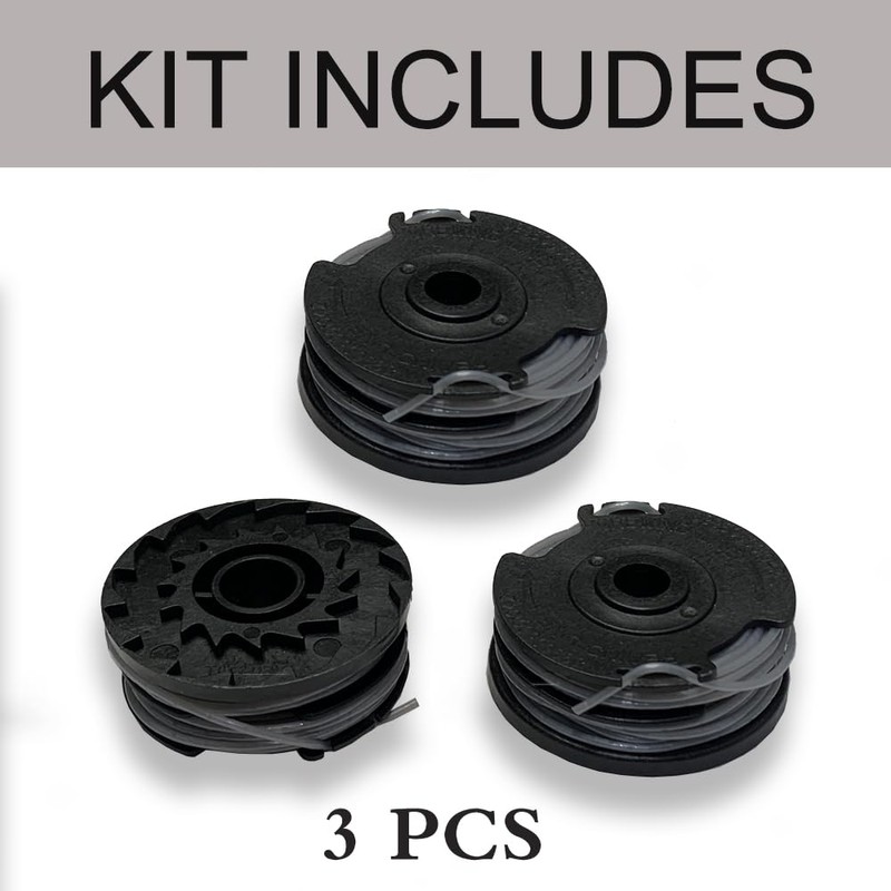 String Trimmer Replacement Spool Line,3 PCS Strimmer Spool Compatible with