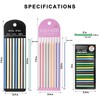 Ruksifg 2480 Sheets Transparent Highlighter Tape Removable Sticky Tabs Highlighter