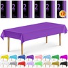 DecorRack 12 Rectangular Tablecloths BPA-Free Plastic, 54 x 108 inch,