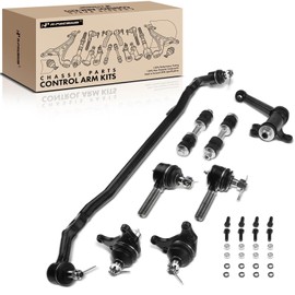 A-Premium Set of 8, Front Sway Bar Link, Upper Ball Joint, Outer Tie Rod End, Idler Arm, Center Link, Compatible with Toyota Pickup 1984 1985 1986 1987 1988, RWD & Manual Steering