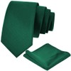 Aomig Men's Ties with Pocket Square, Slim Tie 6 cm