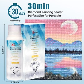 Xgunion Diamond Painting Sealer 2 Pack 240Ml 5D Diamond Painting Glue Sealer P