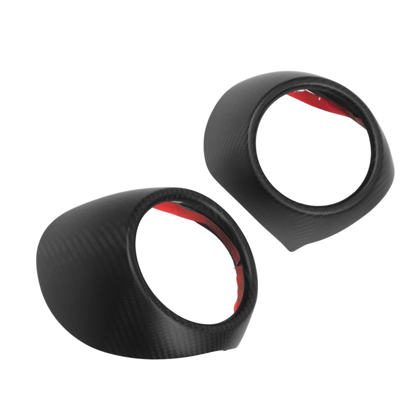 2 Pcs AC Air Vent Trim Dry Carbon Fiber Outlet