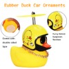 Adornos de goma para coche, 5 piezas de pato amarillo