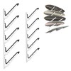 ShouRong Snowboard Wall Mount, Adjustable 5/6 Board Surfboard Rack, Surfboard