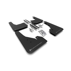 FASTMODZ Rally Armor MF67-UR-BLK/SIL Compatible with FITS 18-22 Toyota Corolla Hatchback Black UR Mud Flap Silver Logo