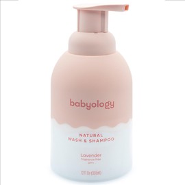 Babyology All Natural Baby Wash and Shampoo - 100% Edible Ingredients - with Organic Lavender Essential Oil (Fragrance Free) - Good for Sensitive Skin - Non Toxic - Tear Free