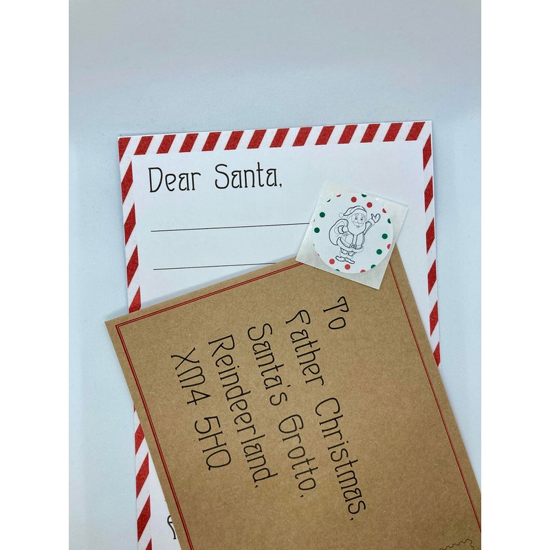 Letter to Santa kit | letter, envelope and sticker included