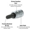Teng Tools TX27 1/4 Inch Drive Metric Torx TX Chrome