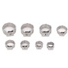 70Pcs Single Ear Hose Clamp Kit Stainless Steel Stepless 9