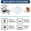 JJWELL 3 Pack Reading Glasses for Men Blue Light Blocking