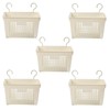 5PCS Plastic Hanging Baskets for Shower, Hanging Basket Organizer with