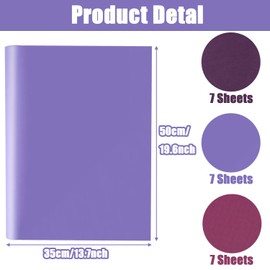 Jwssor Purple Tissue Paper,20sheets Purple Wrapping Paper,50x35cm Multi Colored Tissue Paper
