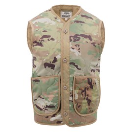 John Ownbey Company Men's Woobie Vest Poncho Liner Quilted Puff Vest Made in USA (OCP Scorpion, Small)