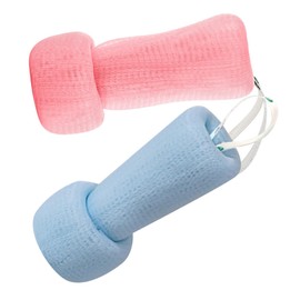 Minkissy 2pcs Exfoliating Facial Scrubbers Manual Cleansing Mesh for Gentle Foaming and Exfoliation and Colors for Daily Skin Care and Shower Use