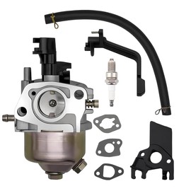 Carburetor & Spark Plug for Generac GP1800 GP3600 ETQ 4000 3000 3050 3200 4375 Watts Generator Powered by 163cc 196cc 208cc 212cc 224cc 6.5HP 7HP Engine with Gasket Insulator Carb Tune Up Kits