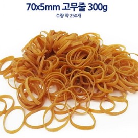 5mm Heavy-Duty Rubber Bands 300g - Yellow Choice 150x5mm (300g)