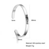 MIFYNN Be Kind of A Bracelet Stainless Steel Cuff Bracelet
