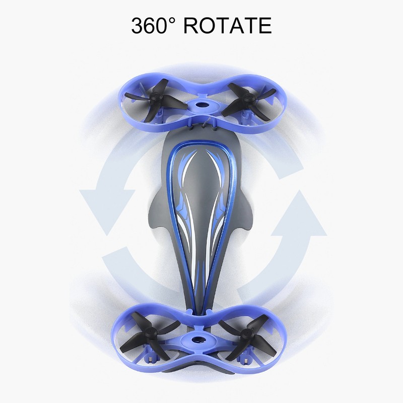 3 in 1 Drone RC Quadcopters Blue Air Water Ground