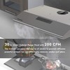 FIREGAS Under Cabinet Range Hood 30 inch, Ducted/Ductless Convertible Kitchen