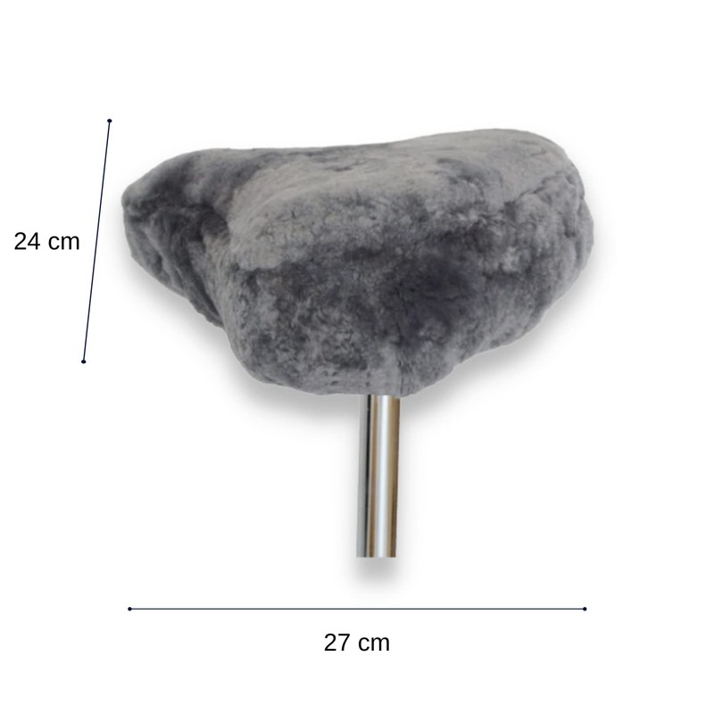 Leibersperger-Felle Bicycle Saddle Cover Made of High-Quality Lambskin Size M